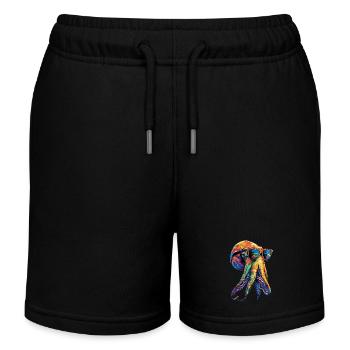 Tintenfisch - Kinder Organic Joggingshorts Mini Bolter von Stanley/Stella - Schwarz - Vorne