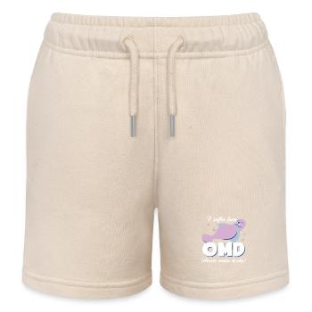 Manatee Obsessive Manatee Disorder - Kids Organic Sweat Shorts by Stanley/Stella - soft Ecru - Front