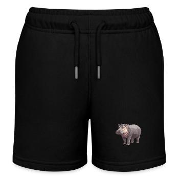 Hippopotame Hippopotame - Short de jogging enfant bio Stanley/Stella - noir - Devant