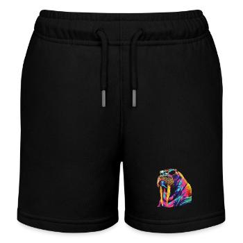 Walross - Kinder Organic Joggingshorts Mini Bolter von Stanley/Stella - Schwarz - Vorne