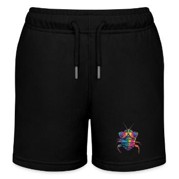 Assel - Kinder Organic Joggingshorts Mini Bolter von Stanley/Stella - Schwarz - Vorne