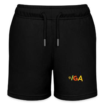 Riga Lettonie T-Shirt - Short de jogging enfant bio Stanley/Stella - noir - Devant