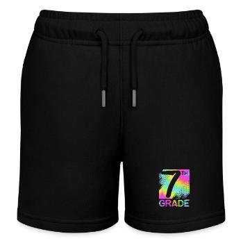 7. Klasse - Kinder Organic Joggingshorts Mini Bolter von Stanley/Stella - Schwarz - Vorne
