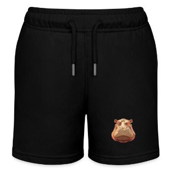 Hippopotame Hippopotame - Short de jogging enfant bio Stanley/Stella - noir - Devant