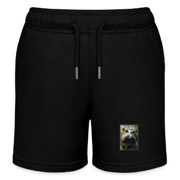 Hippopotame Hippopotame - Short de jogging enfant bio Stanley/Stella - noir - Devant