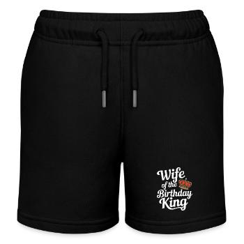 Frau Ehefrau Partnerin Familie Verheiratet - Kinder Organic Joggingshorts Mini Bolter von Stanley/Stella - Schwarz - Vorne