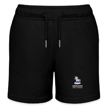 Unicorn Mode Activated - Kids Organic Sweat Shorts by Stanley/Stella - black - Front