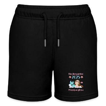 kiKindergarten 2025 Mädchen Geschenk Kita 2025 Dek - Kinder Organic Joggingshorts Mini Bolter von Stanley/Stella - Schwarz - Vorne