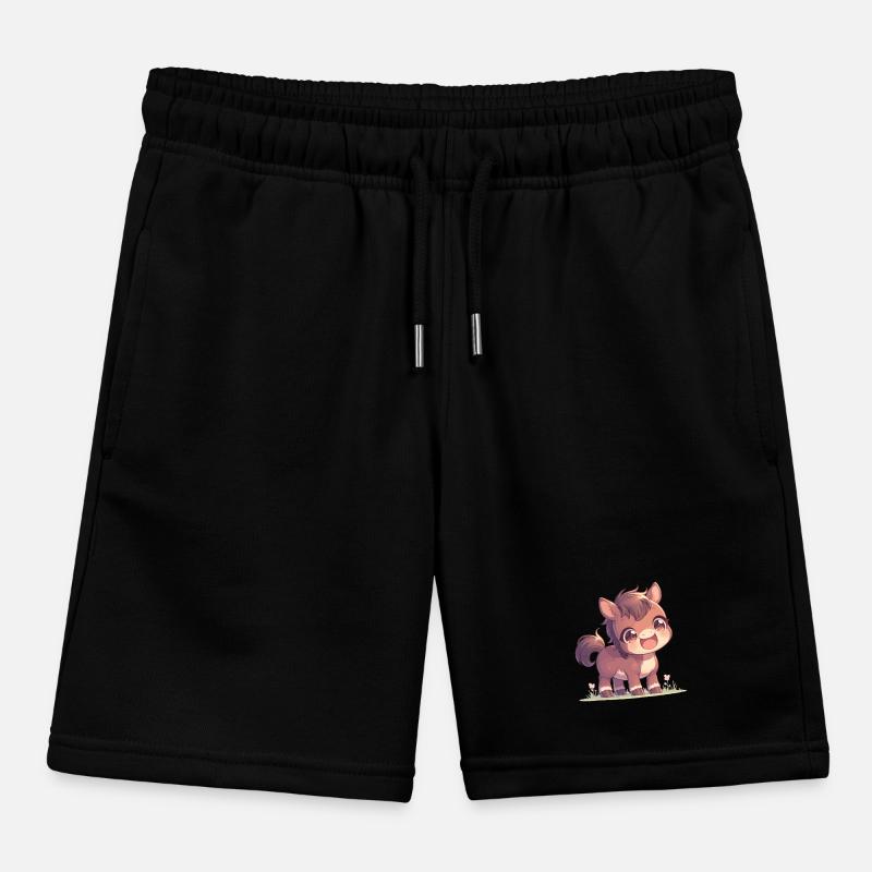 Pferde Pferd Kinder Organic Joggingshorts Mini Bolter von Stanley/Stella