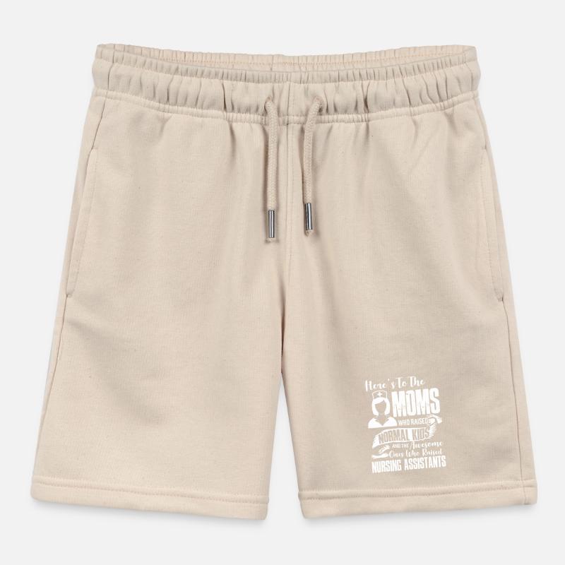 Nursing Assistant Mom Kids Organic Sweat Shorts by Stanley/Stella
