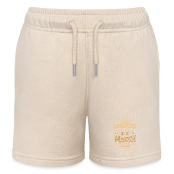 März 2015 Geburtstag Legende - Kinder Organic Joggingshorts Mini Bolter von Stanley/Stella - Natur - Vorne