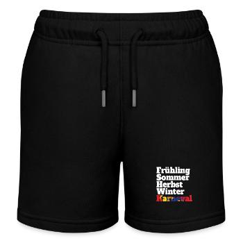 Carnaval Cinquième saison Kölsch Fastelovend Cologne - Short de jogging enfant bio Stanley/Stella - noir - Devant