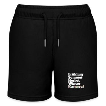 Carnaval Cinquième saison Kölsch Fastelovend Cologne - Short de jogging enfant bio Stanley/Stella - noir - Devant