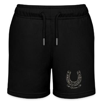 Horseshoe The Equestrian Edit - Kids Organic Sweat Shorts by Stanley/Stella - black - Front