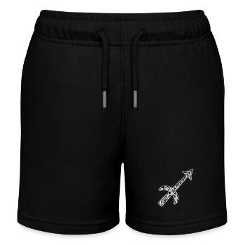 Sagittarius Zodiac Horoscope - Kids Organic Sweat Shorts by Stanley/Stella - black - Front