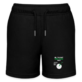 Sales Funnels Internet Affiliate Marketing Funny Q - Kids Organic Sweat Shorts by Stanley/Stella - black - Front
