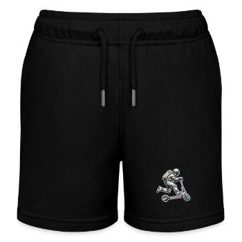 E-Scooter E-Roller Astronaut Scooter - Kinder Organic Joggingshorts Mini Bolter von Stanley/Stella - Schwarz - Vorne