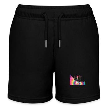 Trail Runner Cross Trail Bergläufer - Kinder Organic Joggingshorts Mini Bolter von Stanley/Stella - Schwarz - Vorne