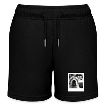 Grande Pyrénées Selfie graphique drôle avec des OVNI Weir - Short de jogging enfant bio Stanley/Stella - noir - Devant