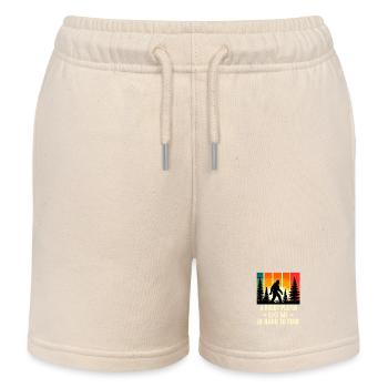 Rugby Player Is Hard To Find, Funny Bigfoot Sasqua - Kids Organic Sweat Shorts by Stanley/Stella - soft Ecru - Front