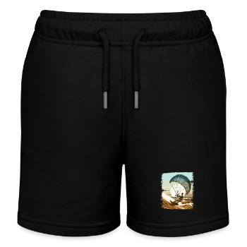 Kitesurfing Kitesurf Kitesurfer Kiteboard - Short de jogging enfant bio Stanley/Stella - noir - Devant