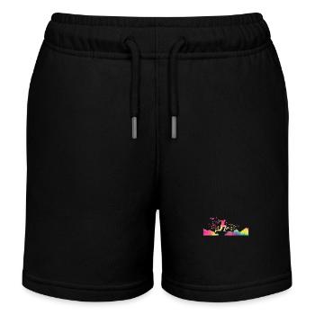 Trail Runner Cross Trail Bergläufer - Kinder Organic Joggingshorts Mini Bolter von Stanley/Stella - Schwarz - Vorne
