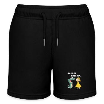 Carnaval Cologne Princesse Crocodile Kölle Alaaf - Short de jogging enfant bio Stanley/Stella - noir - Devant