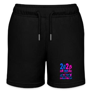 Kindergarten 2025 Kinder Geschenk Kita 2025 Deko - Kinder Organic Joggingshorts Mini Bolter von Stanley/Stella - Schwarz - Vorne