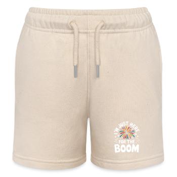 Pyrotechnics Fireworks Pyrotechnics - Kids Organic Sweat Shorts by Stanley/Stella - soft Ecru - Front
