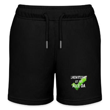 LANDWIRTSCHAFT IST FÜR ALLE DA - Kinder Organic Joggingshorts Mini Bolter von Stanley/Stella - Schwarz - Vorne
