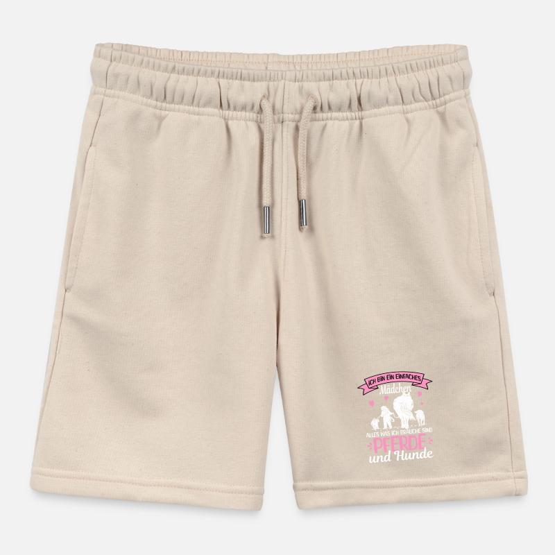 Einfaches Mädchen Pferde Kinder Organic Joggingshorts Mini Bolter von Stanley/Stella
