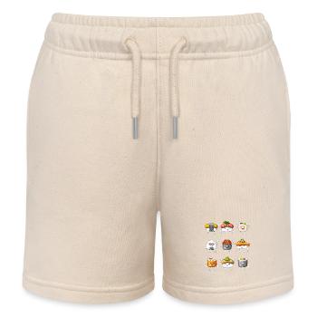 Sushi drôle - Short de jogging enfant bio Stanley/Stella - écru doux - Devant