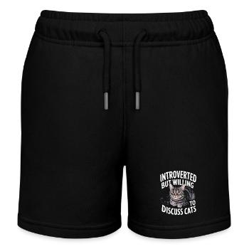 Introvertierter asozialer introvertierter - Kinder Organic Joggingshorts Mini Bolter von Stanley/Stella - Schwarz - Vorne