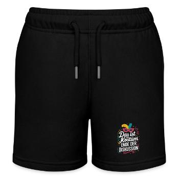 C’est mon costume Fin de la discussion - Short de jogging enfant bio Stanley/Stella - noir - Devant