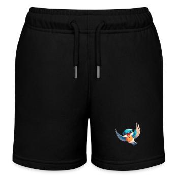 Martin-pêcheur Martin-pêcheur - Short de jogging enfant bio Stanley/Stella - noir - Devant