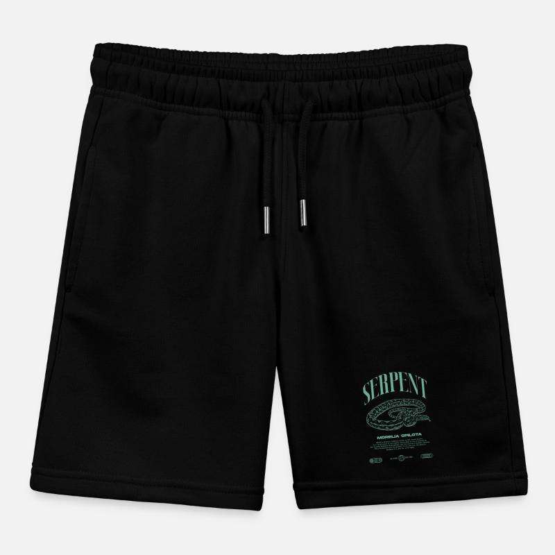 Carpet Python Modern Reptile Keeper Streetwear Kids Organic Sweat Shorts by Stanley/Stella