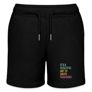 C’est une belle journée pour façonner les comportements Comportement - Short de jogging enfant bio Stanley/Stella - noir - Devant