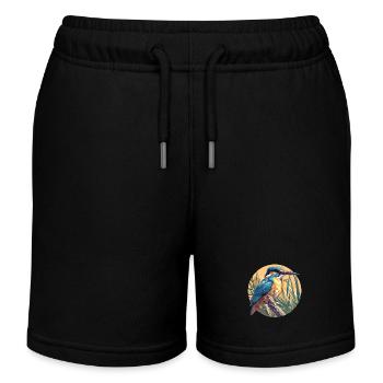 Martin-pêcheur Martin-pêcheur - Short de jogging enfant bio Stanley/Stella - noir - Devant