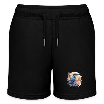 Martin-pêcheur Martin-pêcheur - Short de jogging enfant bio Stanley/Stella - noir - Devant