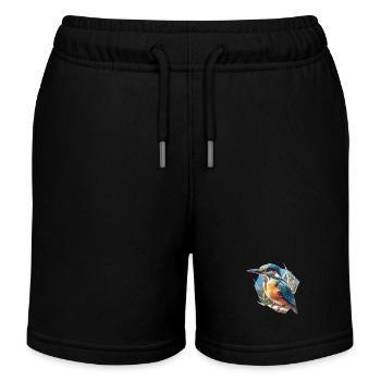 Martin-pêcheur Martin-pêcheur - Short de jogging enfant bio Stanley/Stella - noir - Devant