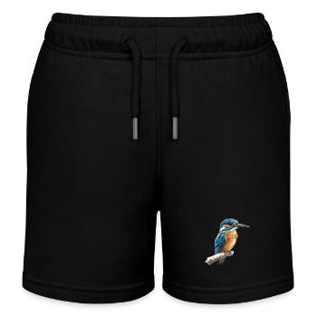 Martin-pêcheur Martin-pêcheur - Short de jogging enfant bio Stanley/Stella - noir - Devant