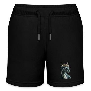Drachen - Kinder Organic Joggingshorts Mini Bolter von Stanley/Stella - Schwarz - Vorne