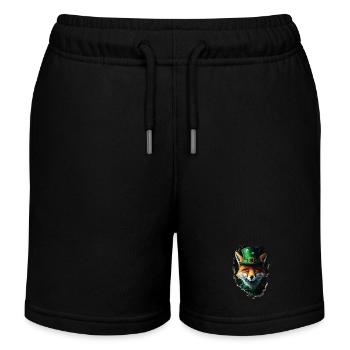 St. Patrick Fuchs - Kinder Organic Joggingshorts Mini Bolter von Stanley/Stella - Schwarz - Vorne