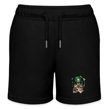 St. Patrick Eule - Kinder Organic Joggingshorts Mini Bolter von Stanley/Stella - Schwarz - Vorne