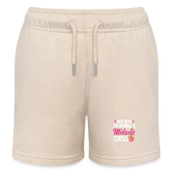 Nicht Jetzt, Habe Hebammen Krise - Kinder Organic Joggingshorts Mini Bolter von Stanley/Stella - Natur - Vorne