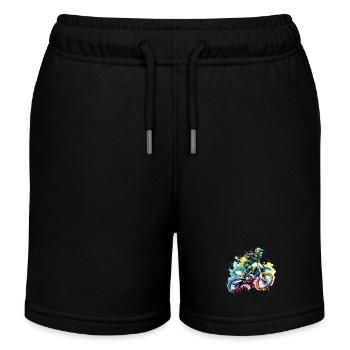 Motocross - Short de jogging enfant bio Stanley/Stella - noir - Devant