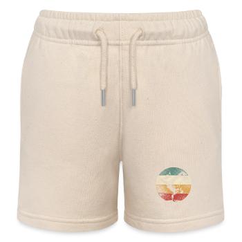 Breakdancing - Kids Organic Sweat Shorts by Stanley/Stella - soft Ecru - Front