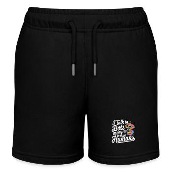 Ich spreche mehr mit Bots als mit Menschen - Kinder Organic Joggingshorts Mini Bolter von Stanley/Stella - Schwarz - Vorne