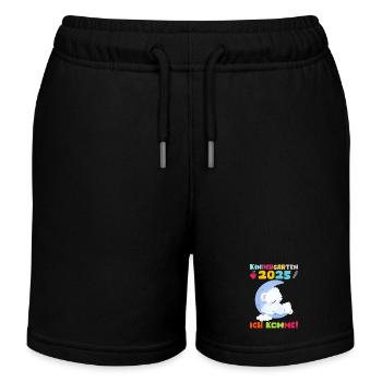 Kindergarten 2025 Kinder Geschenk Kita 2025 Deko - Kinder Organic Joggingshorts Mini Bolter von Stanley/Stella - Schwarz - Vorne
