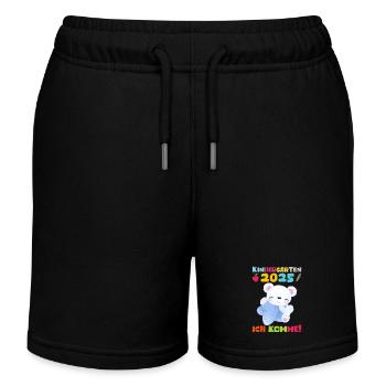 Kindergarten 2025 Kinder Geschenk Kita 2025 Deko - Kinder Organic Joggingshorts Mini Bolter von Stanley/Stella - Schwarz - Vorne